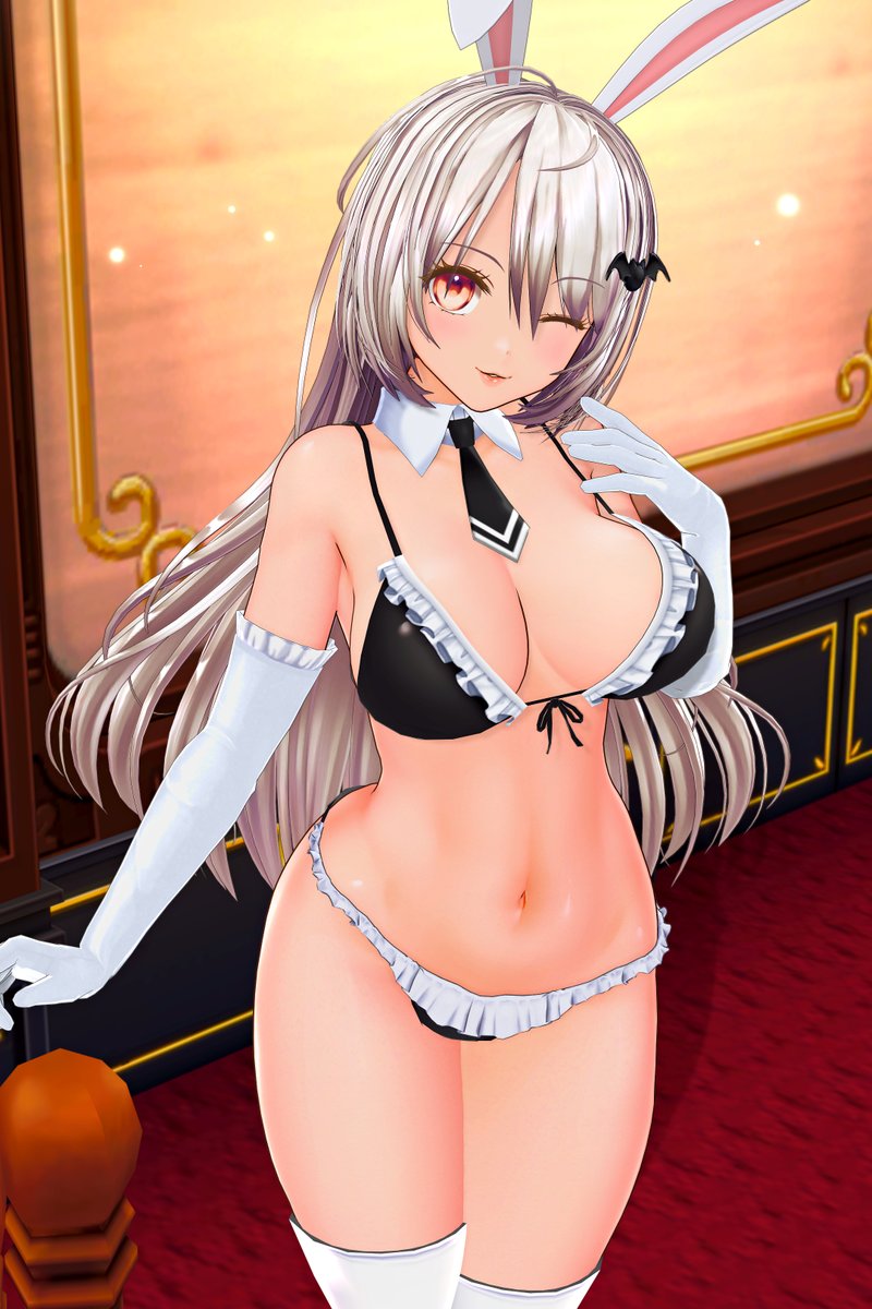 #cm3d版深夜の真剣エディット60分一本勝負
お題「白色」
ぱんつとバニーの日なのでランジェリーバニーさん
#COM3D2