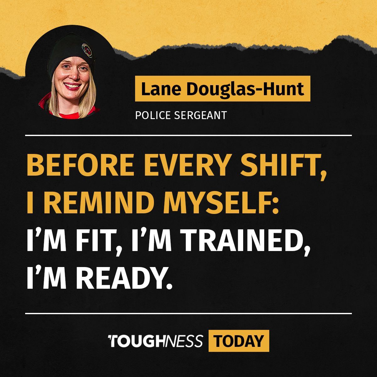 High-pressure jobs start before you even walk in the door.

Police officer Lane Douglas-Hunt’s daily mental prep begins with one line:

 🧠 “I’m fit. I’m trained. I’m ready.”

#PerformanceMindset #LawEnforcement #MentalPreparation