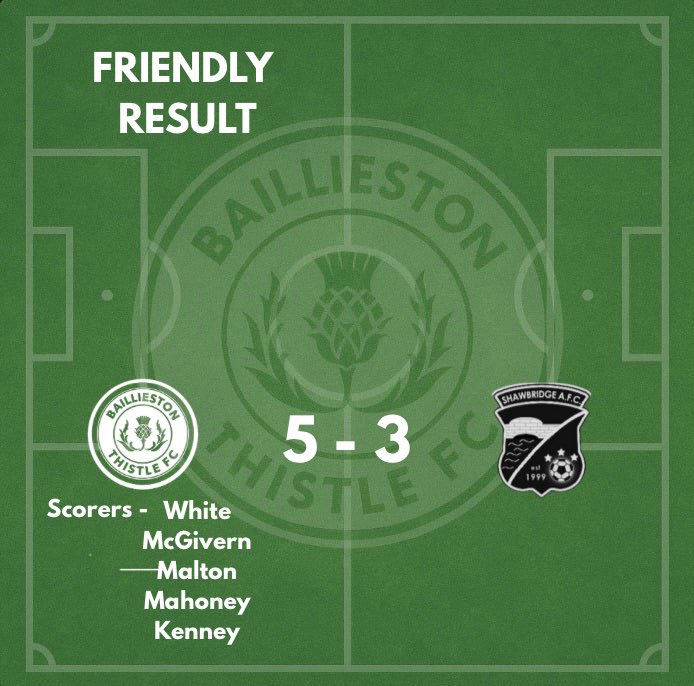 Baillieston Thistle FC tweet media