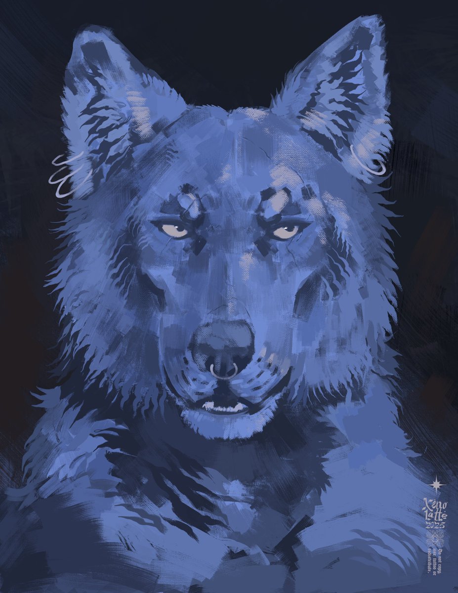 Wolf doodle