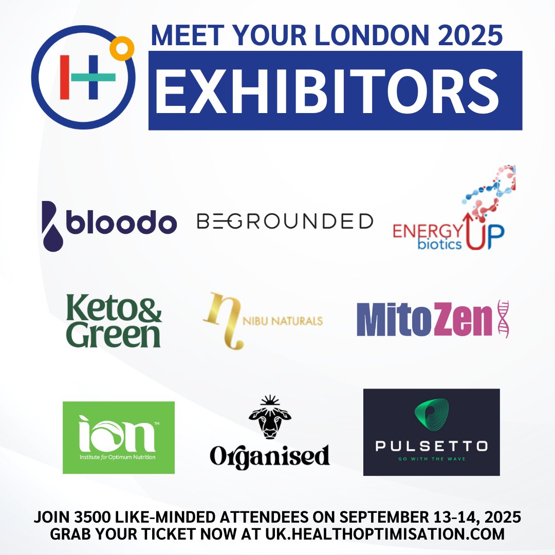 Health Optimisation Summit (@hosummit) on Twitter photo Meet the latest 9 transformative brands that are joining us at the Health Optimisation Summit UK 2025! 🌟
1️⃣ Bloodo
2️⃣ <a href="/begrounded_/">Be Grounded</a>
3️⃣ Energy Up Biotics
4️⃣ Keto and Green
5️⃣ Nibu Naturals
6️⃣ MitoZen
7️⃣ <a href="/ion_nutrition/">Institute for Optimum Nutrition</a>
8️⃣ Organised
9️⃣ <a href="/Pulsettotech/">Pulsetto</a>
🎟️ uk.healthoptimisation.com Meet the latest 9 transformative brands that are joining us at the Health Optimisation Summit UK 2025! 🌟
1️⃣ Bloodo
2️⃣ <a href="/begrounded_/">Be Grounded</a>
3️⃣ Energy Up Biotics
4️⃣ Keto and Green
5️⃣ Nibu Naturals
6️⃣ MitoZen
7️⃣ <a href="/ion_nutrition/">Institute for Optimum Nutrition</a>
8️⃣ Organised
9️⃣ <a href="/Pulsettotech/">Pulsetto</a>
🎟️ uk.healthoptimisation.com
