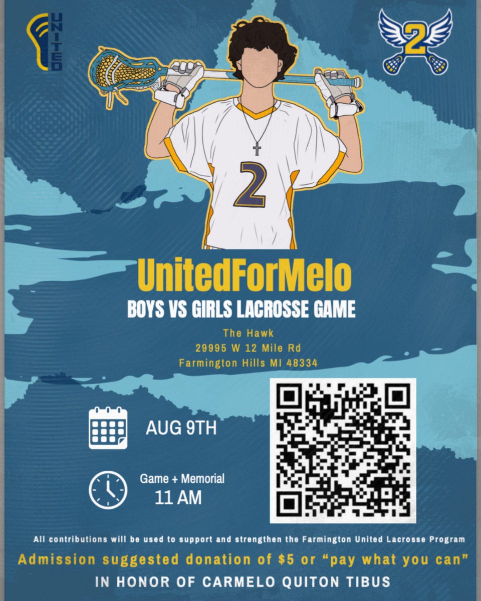 fps_athletics (@fps_athletics) on Twitter photo Please join us at "UnitedForMelo" next Saturday at The Hawk! #FPSSuccess <a href="/FHSFalconSports/">FHSFarmingtonFalcons</a> <a href="/NF_Athletics/">NFHS_Athletics</a> Please join us at "UnitedForMelo" next Saturday at The Hawk! #FPSSuccess <a href="/FHSFalconSports/">FHSFarmingtonFalcons</a> <a href="/NF_Athletics/">NFHS_Athletics</a>