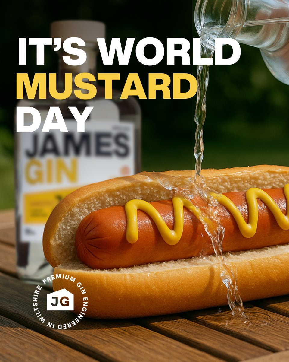 For World Mustard Day, why not try our American Mustard gin with your hot dog? Preferably alongside it, not on it. But it's up to you. That's what democracy is all about. New stock coming soon(ish).