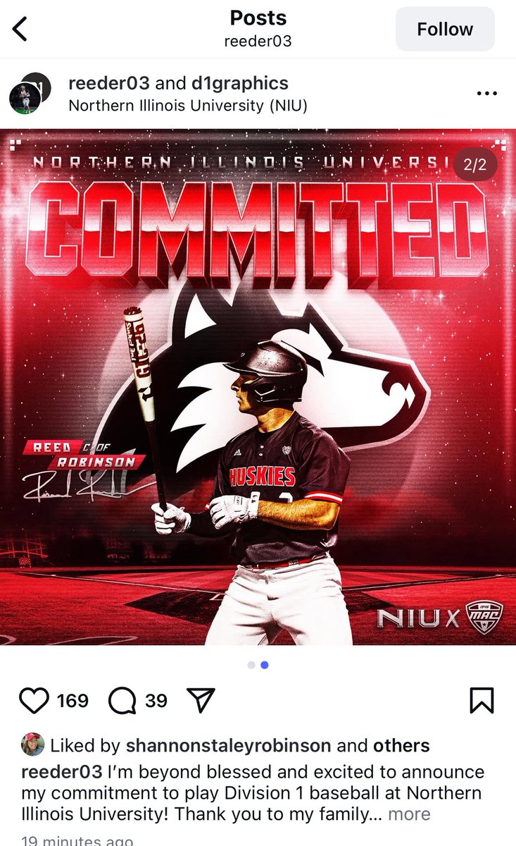 Austin Hough (@austinrhough) on Twitter photo New Prairie football and baseball standout <a href="/reedrobinson07/">Reed Robinson</a> announces his commitment to play baseball for Northern Illinois. One of the best athletes in the <a href="/SBTsports/">South Bend Tribune Sports</a> now knows his future college home. New Prairie football and baseball standout <a href="/reedrobinson07/">Reed Robinson</a> announces his commitment to play baseball for Northern Illinois. One of the best athletes in the <a href="/SBTsports/">South Bend Tribune Sports</a> now knows his future college home.