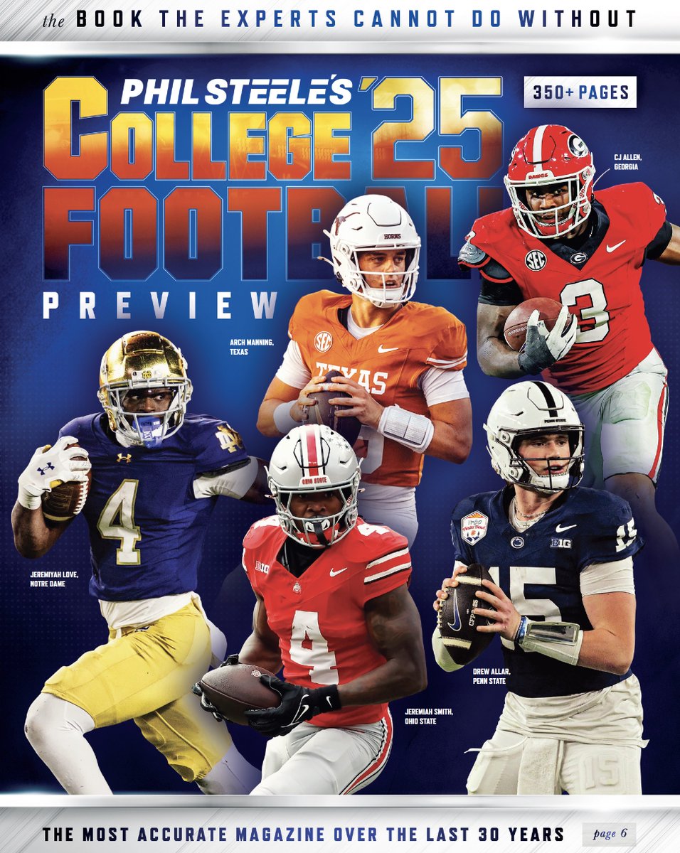 Phil Steele (@philsteele042) on Twitter photo This years magazine is 360 pages and like getting 136 Media Guides rolled into one. If you are out and about this weekend it is Exclusively at Barnes and Noble <a href="/BNBuzz/">Barnes & Noble</a> and <a href="/booksamillion/">Books-A-Million</a> so grab one before they sell out! On line philsteele.com/store-new/ This years magazine is 360 pages and like getting 136 Media Guides rolled into one. If you are out and about this weekend it is Exclusively at Barnes and Noble <a href="/BNBuzz/">Barnes & Noble</a> and <a href="/booksamillion/">Books-A-Million</a> so grab one before they sell out! On line philsteele.com/store-new/