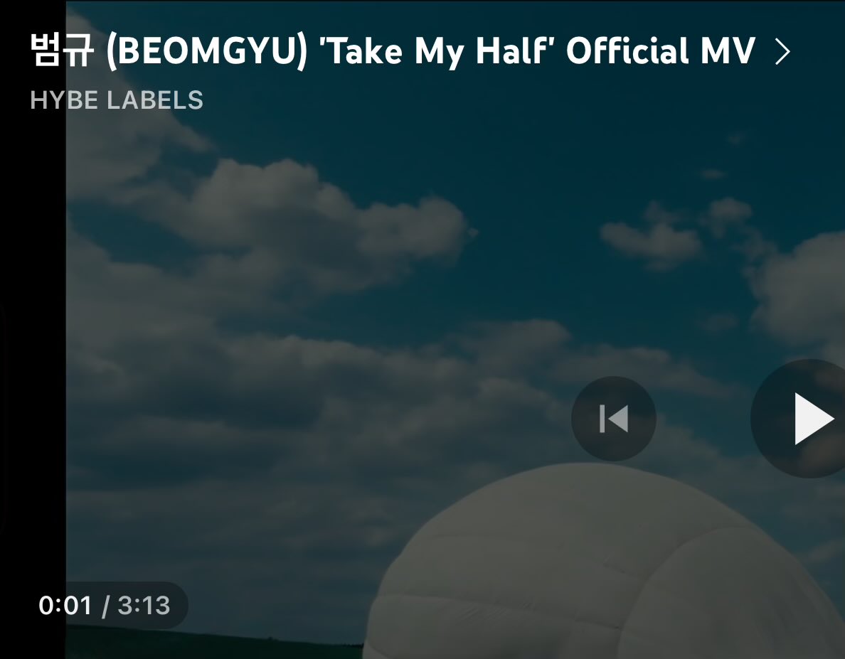 the mv length is 3:13 🥹☹️