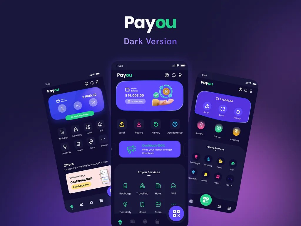 AliakbarUIUXDev's tweet image. Dark UI kit for E-wallet, Digital wallet, Finance app, Banking app and UPI app

Please feel free to comment, like, and share if you appreciate it. 👌
Highlights:

#ui
#ux
#uiux
#aliakbaruiuxdev
#dev