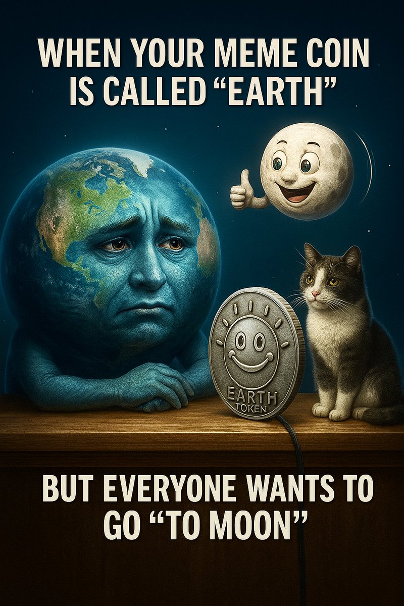BlueEarthToken's tweet image. POV: Your Meme Coin is 'Earth'… But Crypto Bros Only Wanna Moon 🚀 #EarthToken 

#MemeCoin #ToTheMoon #SolanaCrypto #CryptoMeme
#AltcoinSeason