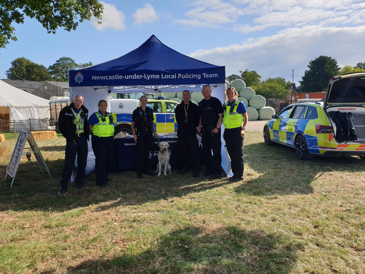 Another busy year for local officers at the Betley Show 2025 with lots of engagement. Thankyou for having us. #neighbourhoodpolicing 🐶 👮🏼‍♂️ 🚔 👮‍♀️
