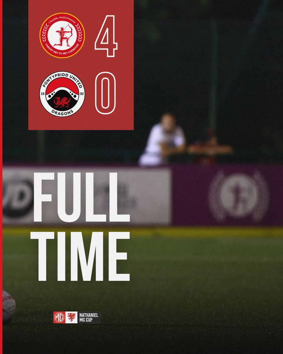 We exit the #NathanielMGCup.

Well played today <a href="/CardiffMetFC/">Cardiff Met Football Club</a>, best of luck for the season 🤝

#OneClub #WeAreUnited
