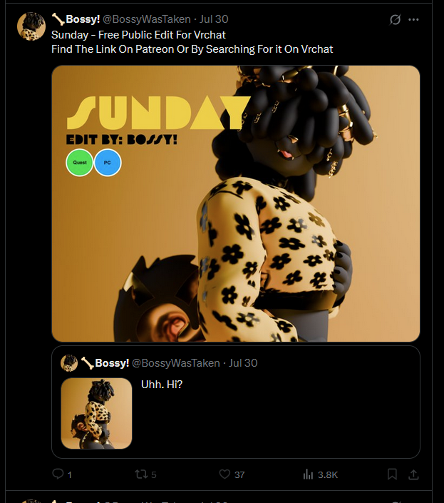 RABIESABITE's tweet photo. If you could not use the avatar that'd be neat,
Otherwise this is just for awareness that Bossy.. kinda sucks, idk, I'm evil or sth apparently https://t.co/caaVyNRlPr