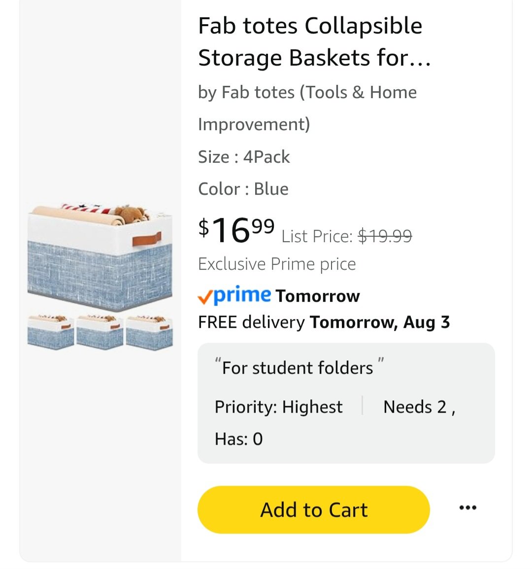 CYNTHIA MILLER, science teacher (@cmiller_teacher) on Twitter photo <a href="/kansas_luna/">Kansas Luna</a> Hey #clearthelists
These are my biggest needs for 1st day!
After seeing my new classroom, I need a way to store student work folders. I use these instead of journals. If anyone can help! Thank you!
7th and 8th science
Any help is appreciated!
amazon.com/hz/wishlist/ls… <a href="/kansas_luna/">Kansas Luna</a> Hey #clearthelists
These are my biggest needs for 1st day!
After seeing my new classroom, I need a way to store student work folders. I use these instead of journals. If anyone can help! Thank you!
7th and 8th science
Any help is appreciated!
amazon.com/hz/wishlist/ls…