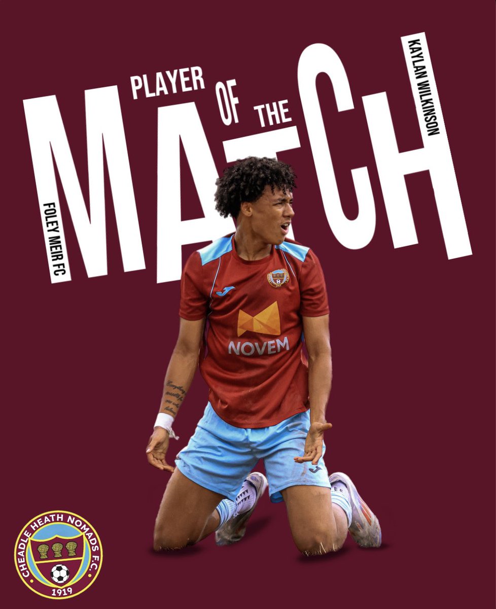 Cheadle Heath Nomads (@cheadlenomads) on Twitter photo MAN OF THE MATCH
After today’s 3-0 victory over <a href="/foley_fc/">Foley Meir FC</a>, the manager has named <a href="/KayWilks06/">Kaylan Wilkinson</a> as the Man of the Match!
Kaylan delivered an outstanding performance, contributing 2 assists and playing a key role in securing all 3 points for Nomads.
👏 Congratulations, Kaylan! MAN OF THE MATCH
After today’s 3-0 victory over <a href="/foley_fc/">Foley Meir FC</a>, the manager has named <a href="/KayWilks06/">Kaylan Wilkinson</a> as the Man of the Match!
Kaylan delivered an outstanding performance, contributing 2 assists and playing a key role in securing all 3 points for Nomads.
👏 Congratulations, Kaylan!