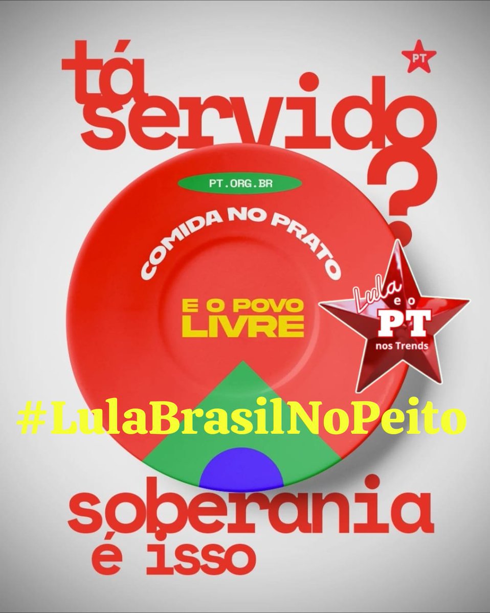 <a href="/parasamuel/">Samuel Felix🚩</a> <a href="/LulaPTnosTrends/">Lula PT nos Trends</a> LULA PÁTRIA AMADA BRASIL 
#LulaBrasilNoPeito