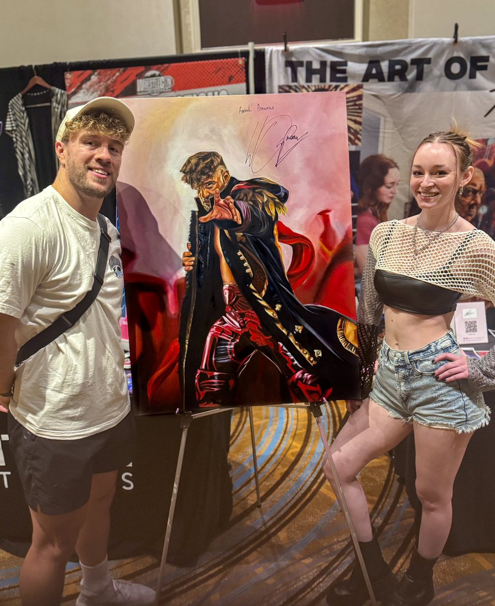 Assassin’s creed inspired painting for the one and only Will Ospreay 🥹 what a pleasure.