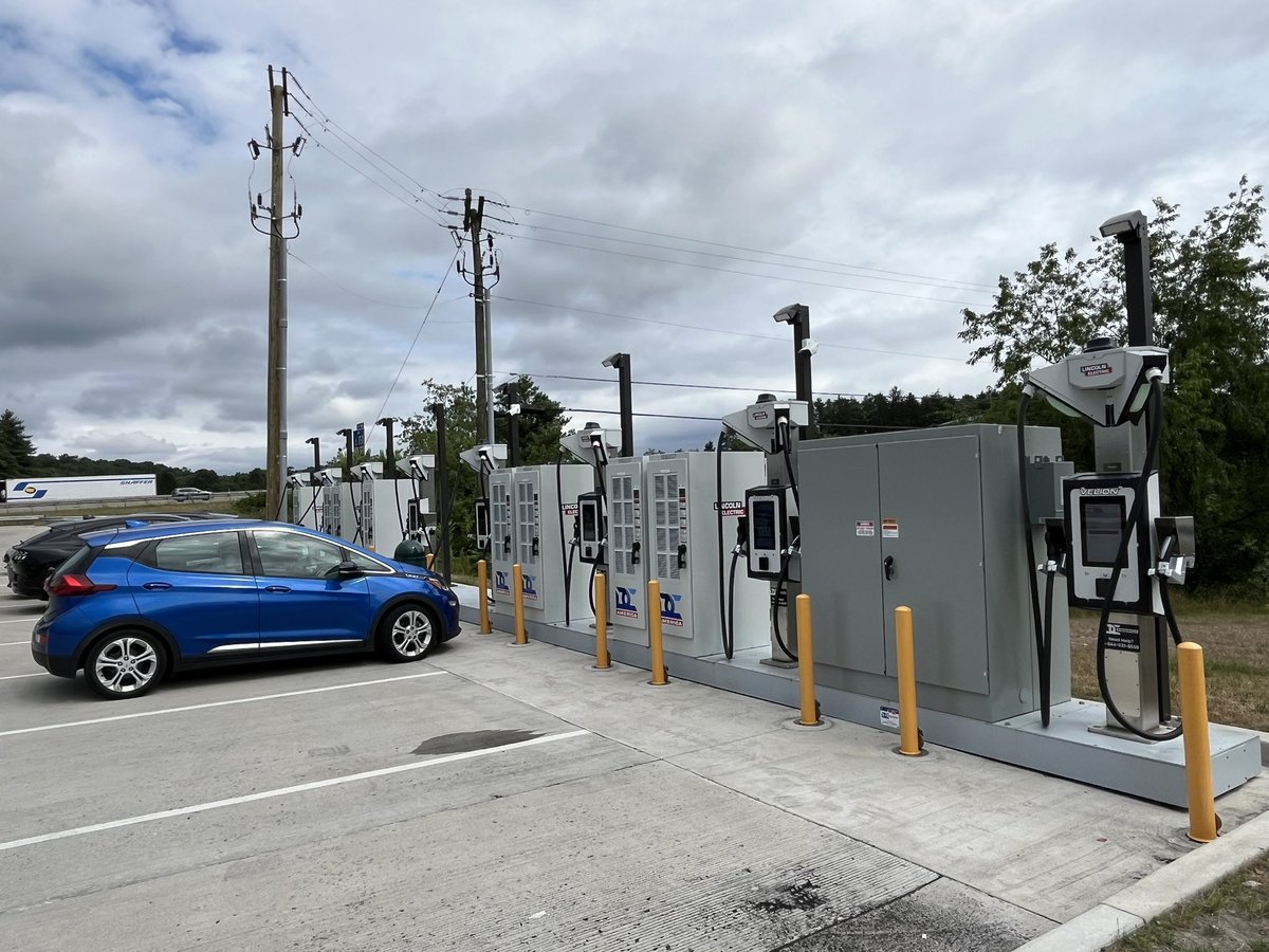 DC Fast Charging. 8 ports. CCS &amp; NACS. In West Virginia, by God! 🔌