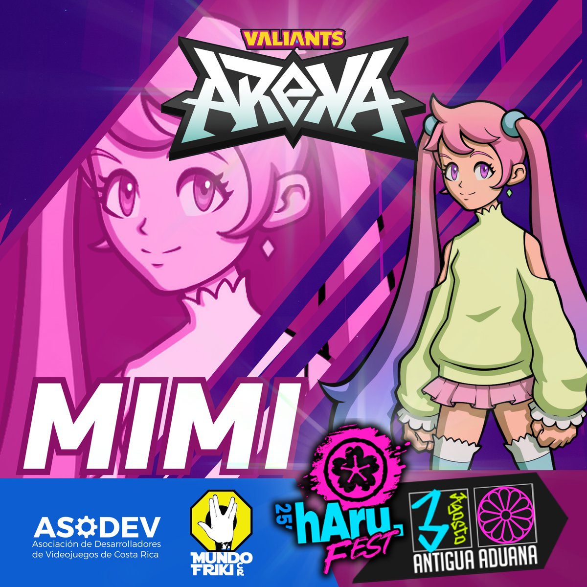 ¡Este fin de semana en la haru fest !🎉

¡Tendremos la presencia especial de una increíble cosplayer de nada más ni menos que de Mimi! 💜

Acércate, interactúa, tómate una foto con ella y entra automáticamente a la dinámica para ganar premios increíbles.

¡Más de 10 premios