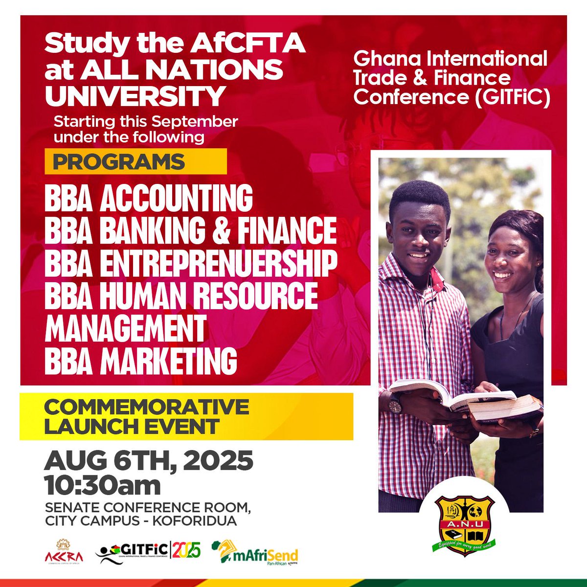 anucofficial's tweet photo. #allnationsuniversity #GITFiC #BusinessSchool #ghana #GhanaNews https://t.co/PMup1PoMAP
