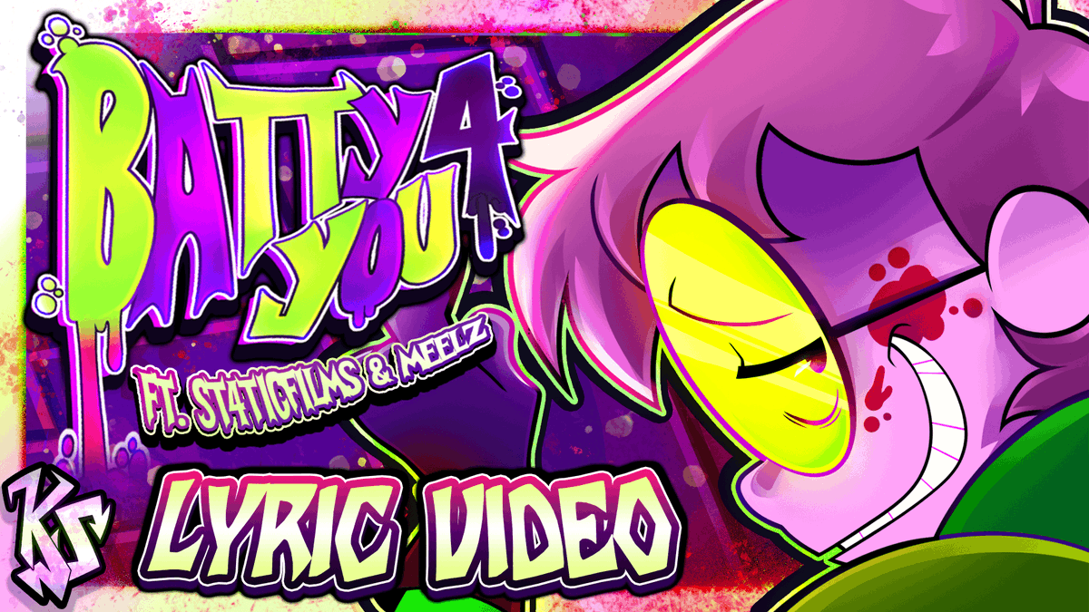 thekittensneeze's tweet image. BATTY 4 YOU'S SONG & LYRIC VIDEO DROPS AT 3PM PST/6PM EST on my YT!
PREMIERE IS UP NOW, Don't miss it!! 💚
youtu.be/b7j1ZAg6Gm8
#nerdcore #riddlebat #animation