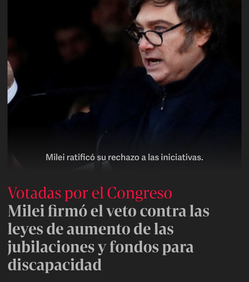 Presidente que tenemos va en contra de los aumentos para los jubilados y jubiladas que trabajaron todo su vida también va por la gente con discapacidad no es democracia sí dictadura #DesafioDelSiglo
#jubilados #leyes #Veto #PRESIDENTE #Argentinas #discapacitado #Congreso #Aumento