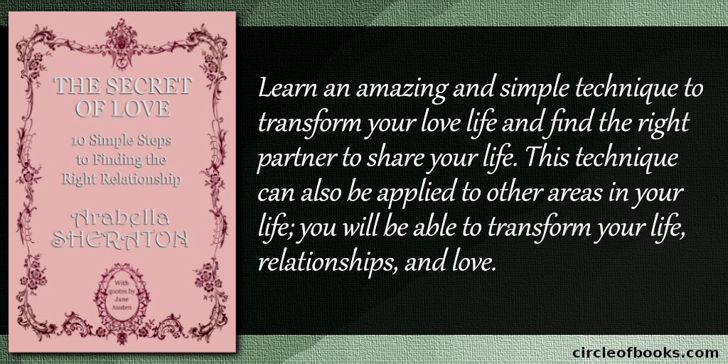 Sylvia M ๐ ๐ฑ๐ (@sylviasplm) on Twitter photo #selfhelp #love #romance
The Secret of Love
โถ circleofbooks.com/romance/the-seโฆ
<a href="/ArabellSheraton/">Arabella Sheraton</a>
#kindle #selfhelp #love #romance
The Secret of Love
โถ circleofbooks.com/romance/the-seโฆ
<a href="/ArabellSheraton/">Arabella Sheraton</a>
#kindle