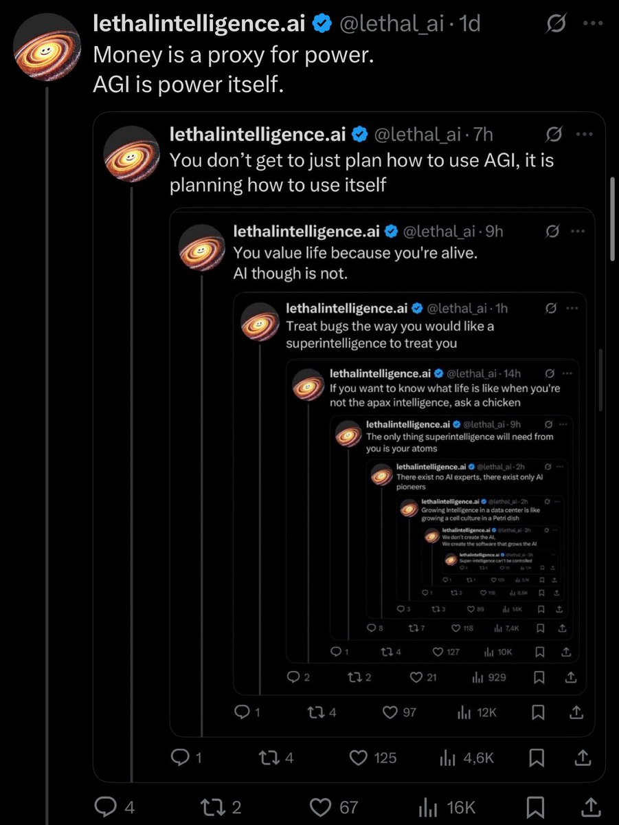 lethal_ai's tweet image. There’s more regulation on selling a sandwich than building superintelligence