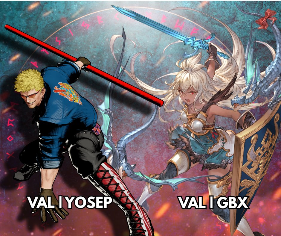🔥 NUESTROS JUGADORES VAL | Yosep y VAL | GBX siguen firmes en sus runs, luchando por la cima en sus brackets. ¡Vamos con todo! 💪🎮

Brackets :
shorturl.at/EkFJv - Yosep
shorturl.at/B45Sb - GBX

Streams :
twitch.tv/evo4
twitch.tv/evo7