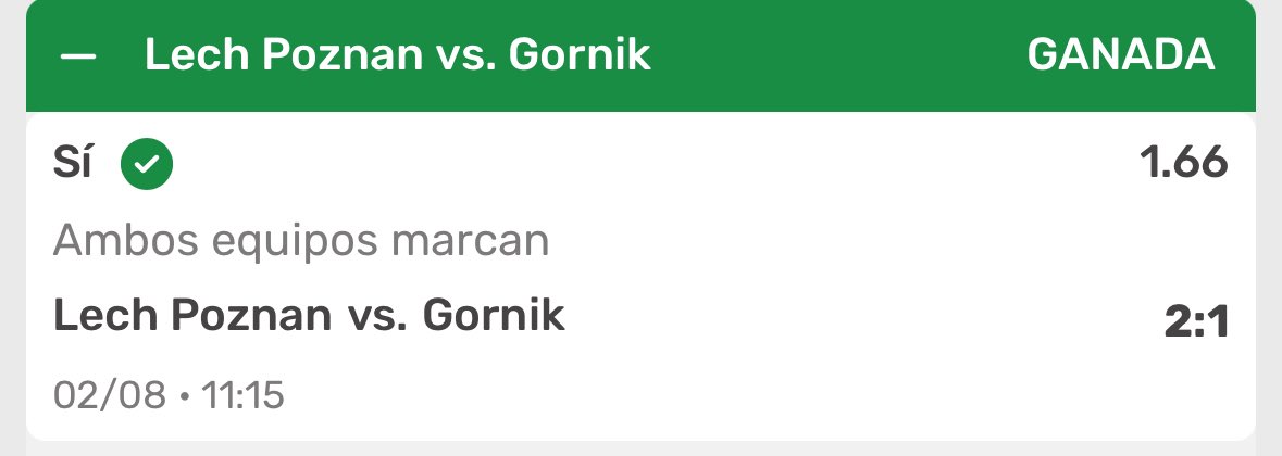 Iniciamos agosto con dos derrotas ❌❌ y nos levantamos con 4 victorias al hilo ✅✅✅✅.

Para la tarde les tengo FREE PICK y Parlay +100 en Los Reyes App. Además de mis dos derechas favoritas...

Allá los veo.