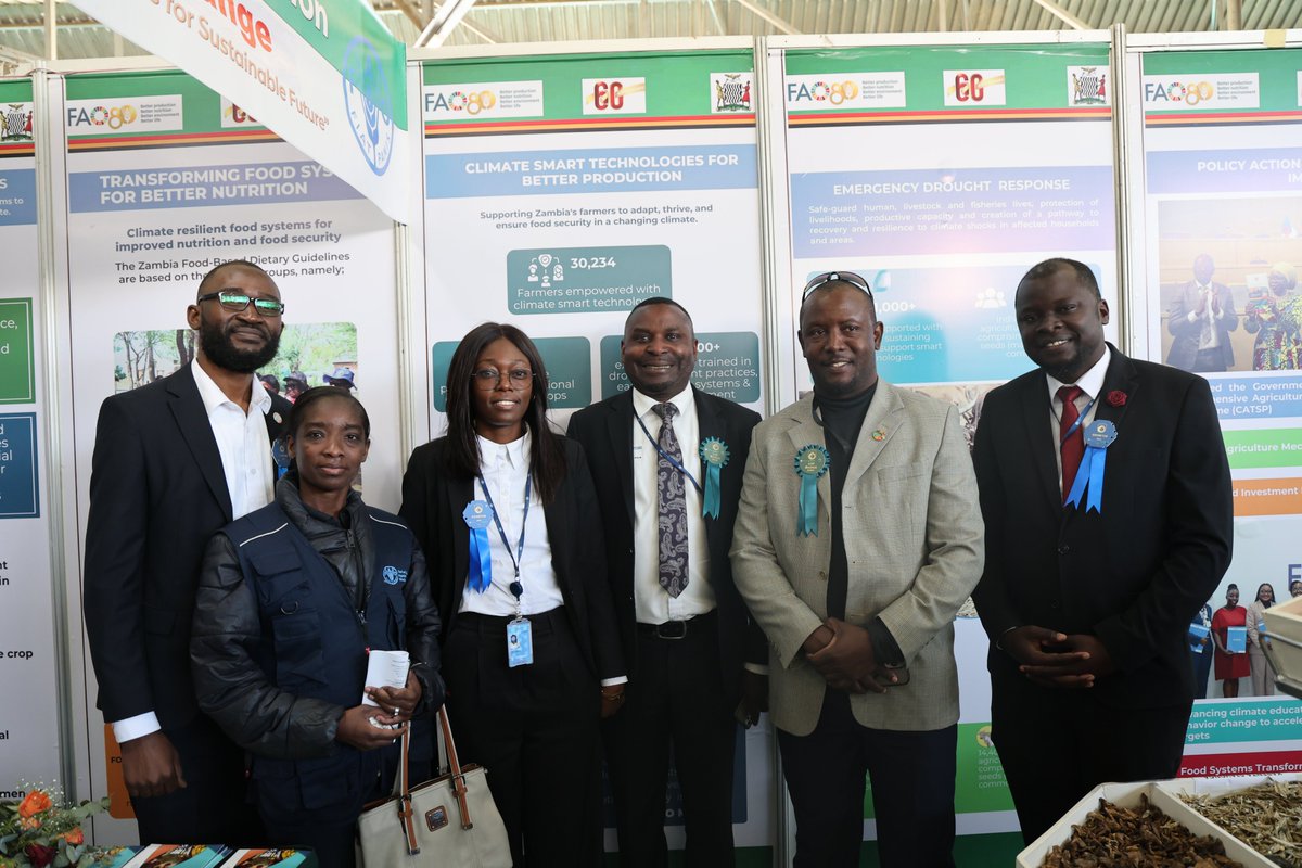 FAO Zambia (@faozambia) on Twitter photo 🌾Agriculture Show Opened!
The Zambia Agriculture Show was officially opened by the President of Botswana, Advocate Duma Boko together with President Hakainde Hichilema of Zambia. <a href="/FAOZambia/">FAO Zambia</a> Officer In Charge <a href="/MtendereMphatso/">Mtendere Mphatso</a> was in attendance. <a href="/FAO/">Food and Agriculture Organization</a> is exhibiting at the show. 🌾Agriculture Show Opened!
The Zambia Agriculture Show was officially opened by the President of Botswana, Advocate Duma Boko together with President Hakainde Hichilema of Zambia. <a href="/FAOZambia/">FAO Zambia</a> Officer In Charge <a href="/MtendereMphatso/">Mtendere Mphatso</a> was in attendance. <a href="/FAO/">Food and Agriculture Organization</a> is exhibiting at the show.