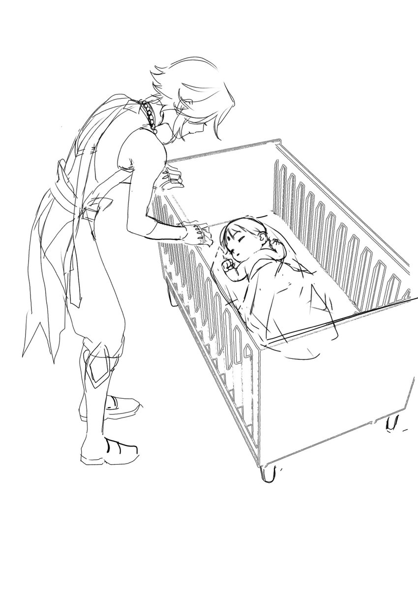 His first time meeting with Xue after she is born.
Well yeah I will finish it someday🐥maybe or maybe not…