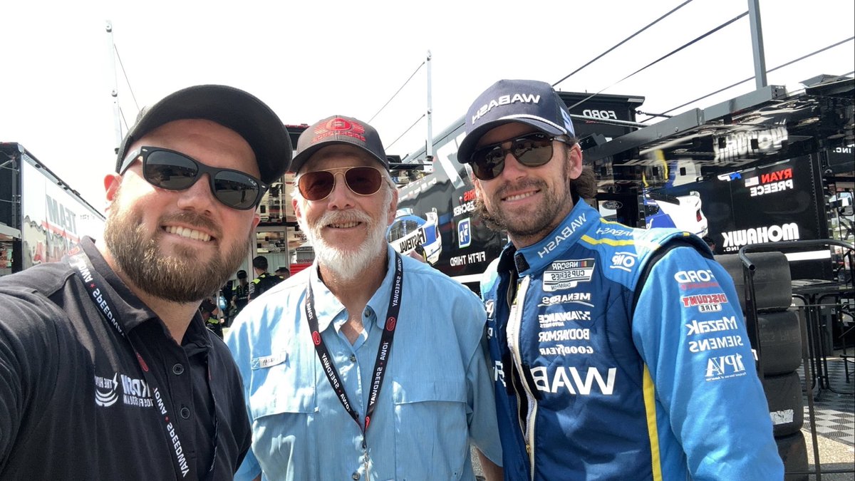 Just a quick selfie with <a href="/Blaney/">Ryan Blaney</a> at the <a href="/iowaspeedway/">Iowa Speedway</a> with Dad.