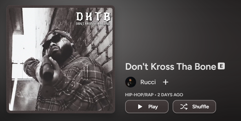 Rucci - Don't Kross Tha Bone
fireeeee