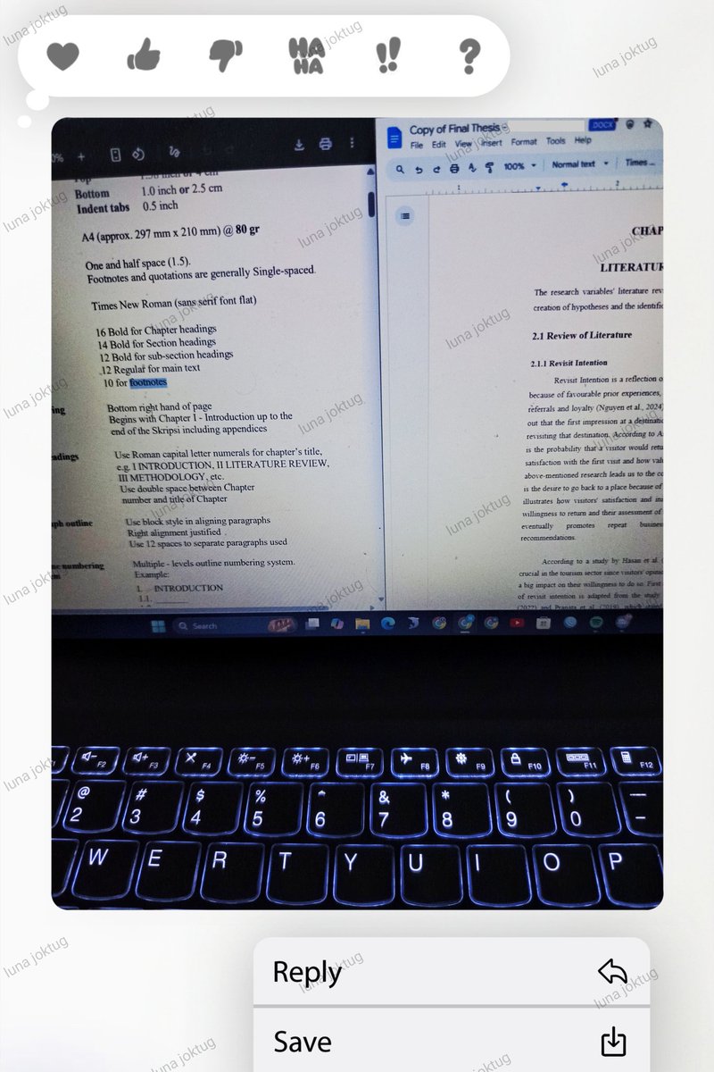 lunajoktug's tweet image. — order ; formatting word for thesis  🫶🏻 
#portoluna #zonauang #formattingword