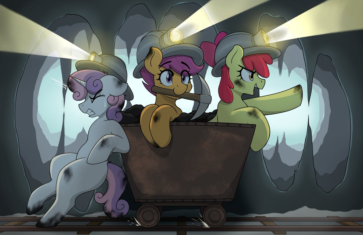 Cutie mark coal miners!
