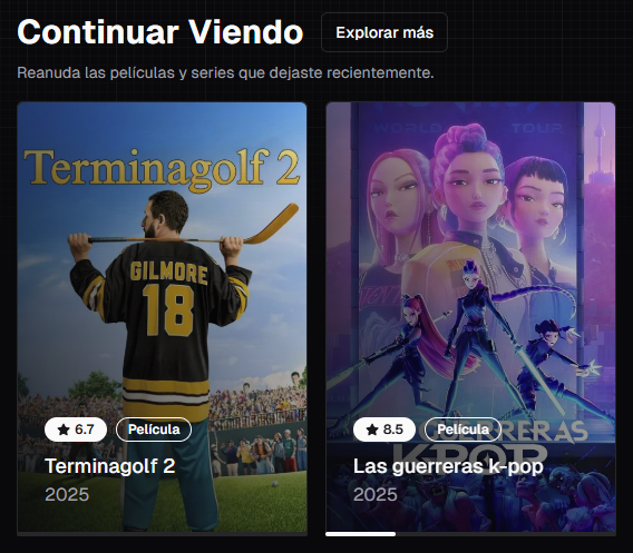 ✅ Hemos terminado el sistema de continuar viendo (similar a Netflix) para la versión V2 de Playdede que llegará próximamente.