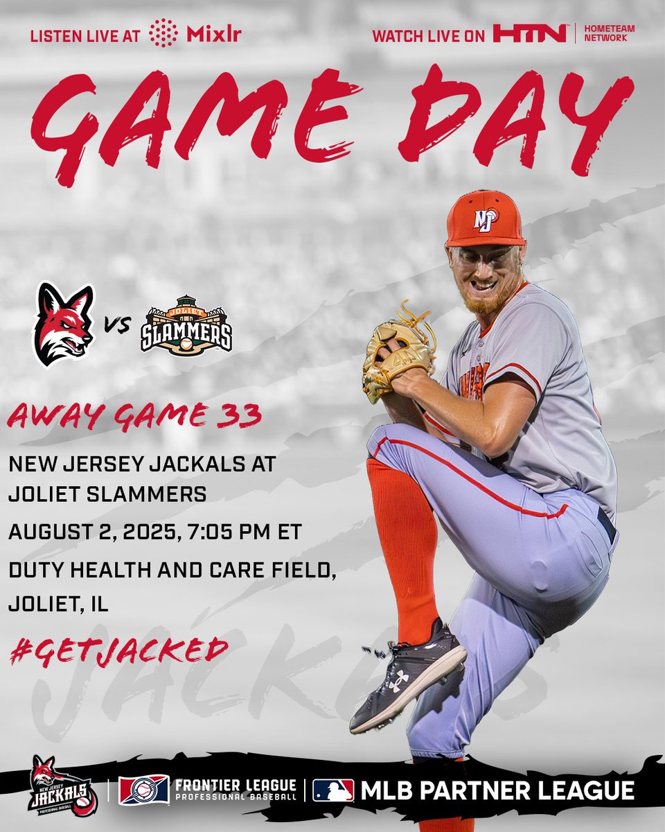 It's #JackalsGameday

The Jackals try to even the series against the Slammers!

📺:app.hometeamlive.com/#/home/leagues…

📻: njjackals.mixlr.com

📷 @libbiekline.photography

#GetJacked