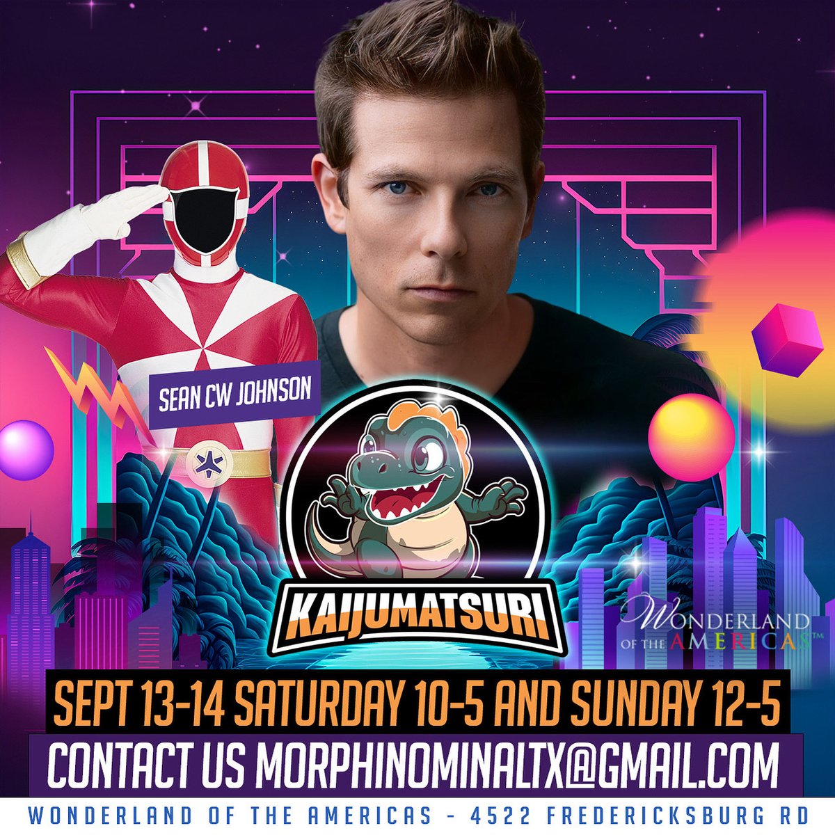 TEXAS!!!  Who's coming to San Antonio next month for all things anime and kaiju (plus some of us known for battling giant beasts)? Can't wait to see you there! <a href="/Morphinominaltx/">Morphinominal Expo</a> #PowerRangers #RedRanger