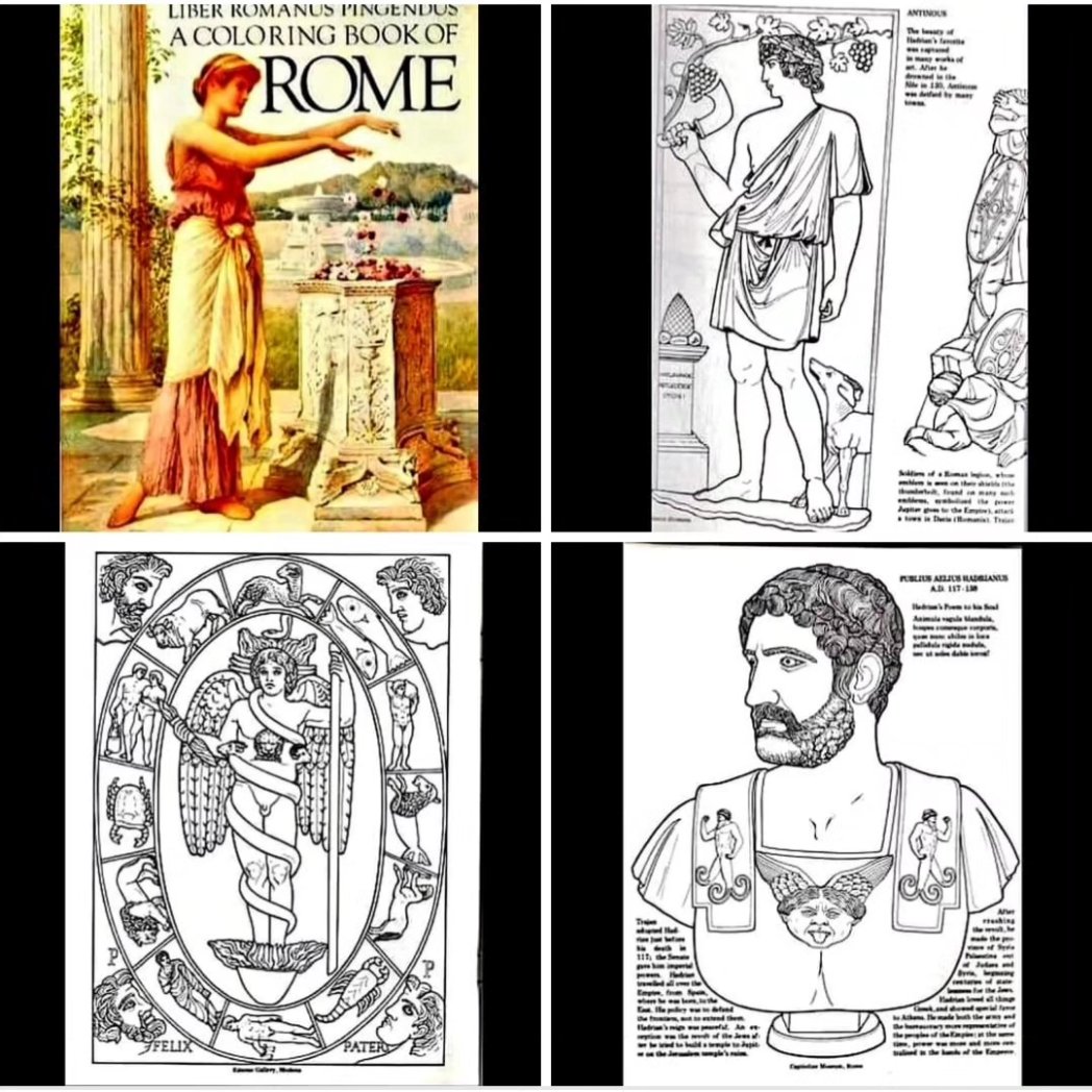 antinousgaygod's tweet photo. 🖍  2 Aug is #ColoringBookDay: Get out your crayons for the ultimate #Antinomania collectible: The Antinous #ColoringBook! Vintage 1970s with images of #Antinous &amp; #Hadrian. Look for it at 2nd-hand booksellers. More images here: https://t.co/hy4lRVmzmG #NationalColoringBookDay 🖍 https://t.co/HUsB5rVLkh