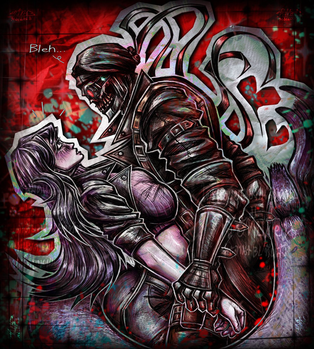 PanartN's tweet image. OC X CANON COMM ART FOR @Ourpleseal FINISHED

#madnesscombat #Ocxcanon #comm

(Only thai bank n pay0neer. also, after sep 22 if u&apos;re interest)