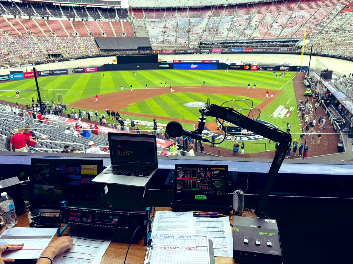BASEBALL, START YOUR ENGINES! 
🏎️⚾️🏁 1st ever MLB gm in TN <a href="/ItsBristolBaby/">Bristol Motor Speedway</a> Tonight will break MLB attendance record set 4/9/93 MileHigh Stadium by <a href="/Rockies/">Colorado Rockies</a> So lucky to be part of BOTH!!  Thank you <a href="/MLB/">MLB</a> <a href="/Braves/">Atlanta Braves</a> <a href="/Reds/">Cincinnati Reds</a>