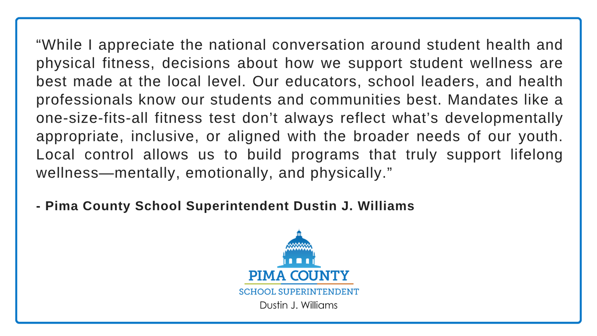 Statement from Superintendent Dustin J. Williams: