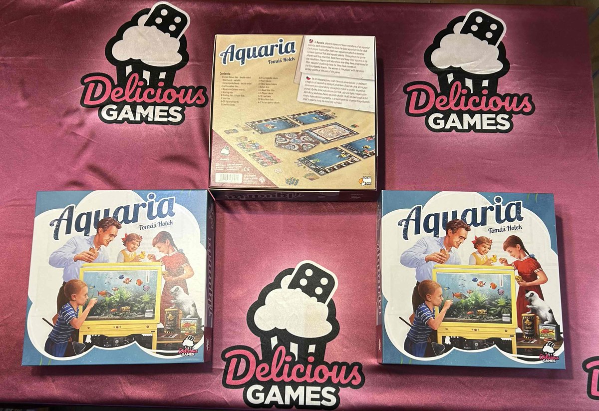 games_delicious's tweet photo. Hi
We got the first samples of Aquaria from the printer.
It's always a happy moment and the game looks just as we imagined.
The boxes will be going out to reviewers soon so you can learn the details. https://t.co/nJQgafCqyT