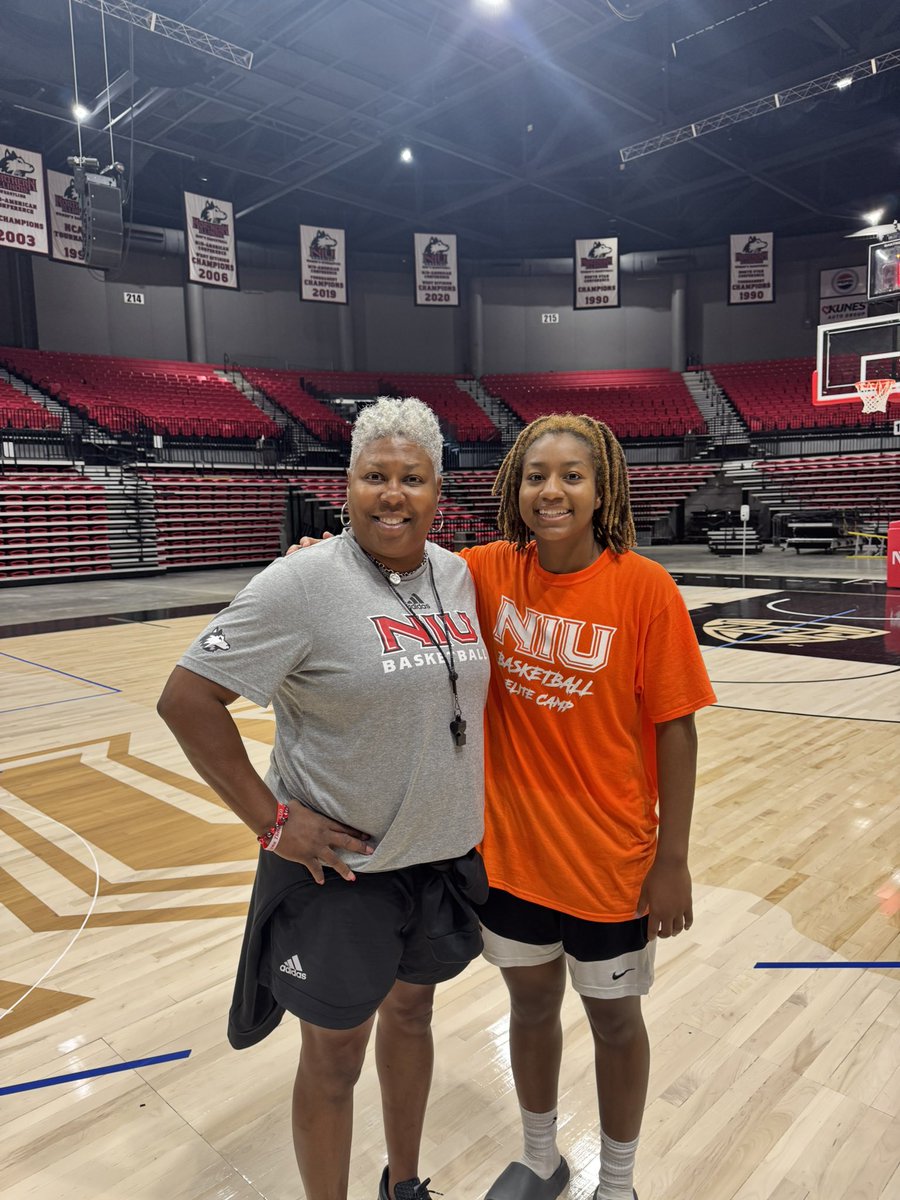 Had an amazing time at  NIU camp today ! <a href="/Coach_JBrooks/">Jacey Brooks</a> <a href="/GoHuskiesWBB/">NIU Women's Basketball</a> <a href="/Hill23EC/">E.C. Hill</a> <a href="/schwitzgable/">Mark Schwitzgable</a>