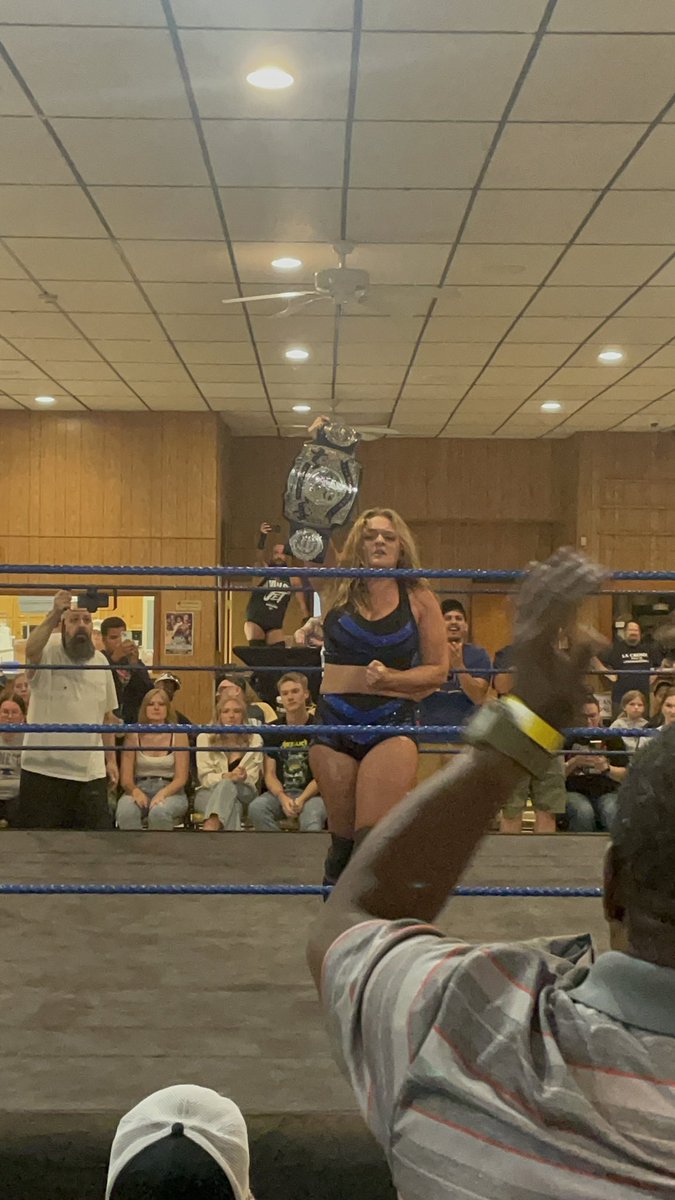 andyryanimo's tweet photo. @REALSierra_ @RiverCityCW Amazing match and moment. The new belt looks awesome. Congrats! https://t.co/aq2A5wHhob