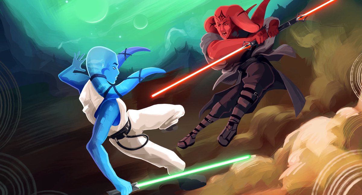 #artfight2025 attack on Ase’na and Ase’mil by Devonian!
