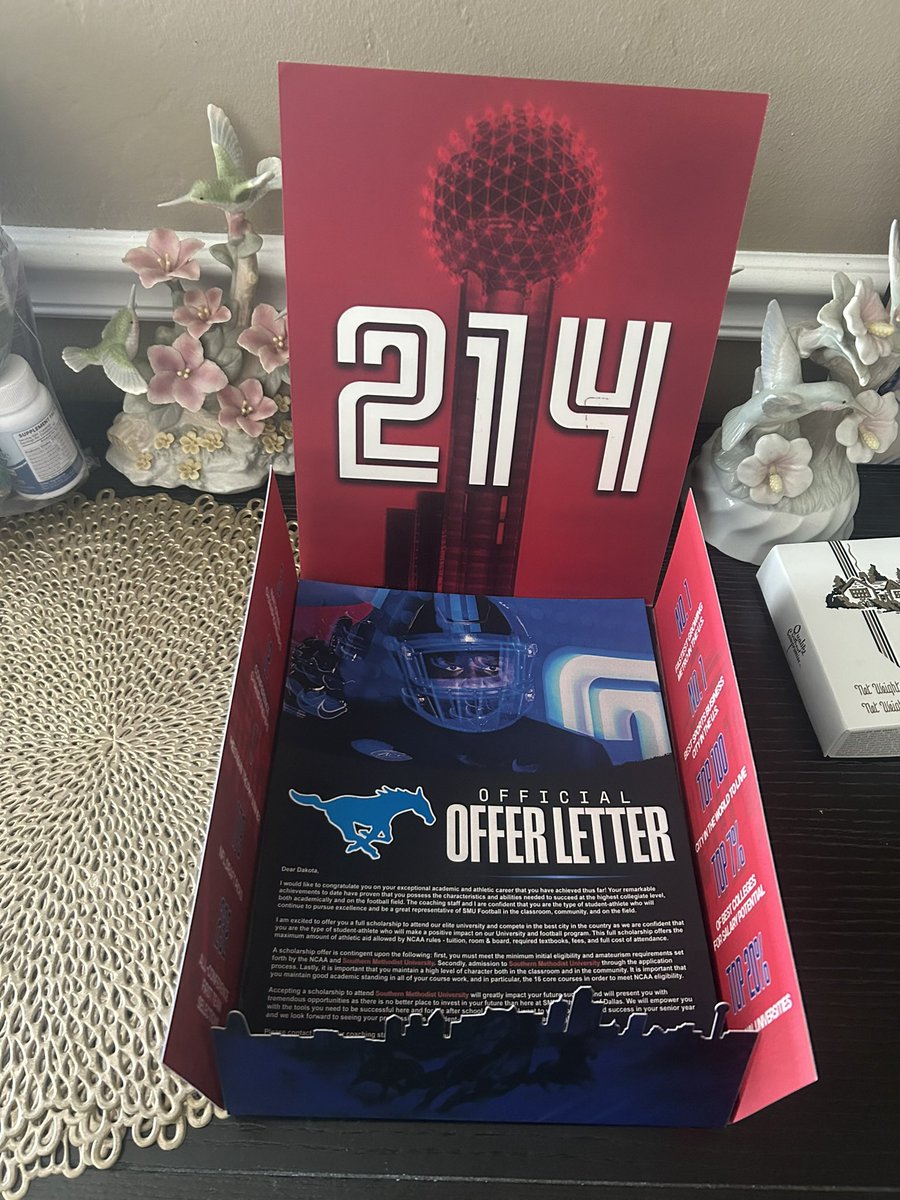 Dakota Dickson 2026’ (@dakotadickson56) on Twitter photo Grateful for this opportunity to get a great education and play some great football!
<a href="/rhettlashlee/">Rhett Lashlee</a> <a href="/MVHS_Football/">Monte Vista Football</a> <a href="/BrandonHuffman/">Brandon Huffman</a> <a href="/SMUFB/">SMU Football</a> Grateful for this opportunity to get a great education and play some great football!
<a href="/rhettlashlee/">Rhett Lashlee</a> <a href="/MVHS_Football/">Monte Vista Football</a> <a href="/BrandonHuffman/">Brandon Huffman</a> <a href="/SMUFB/">SMU Football</a>