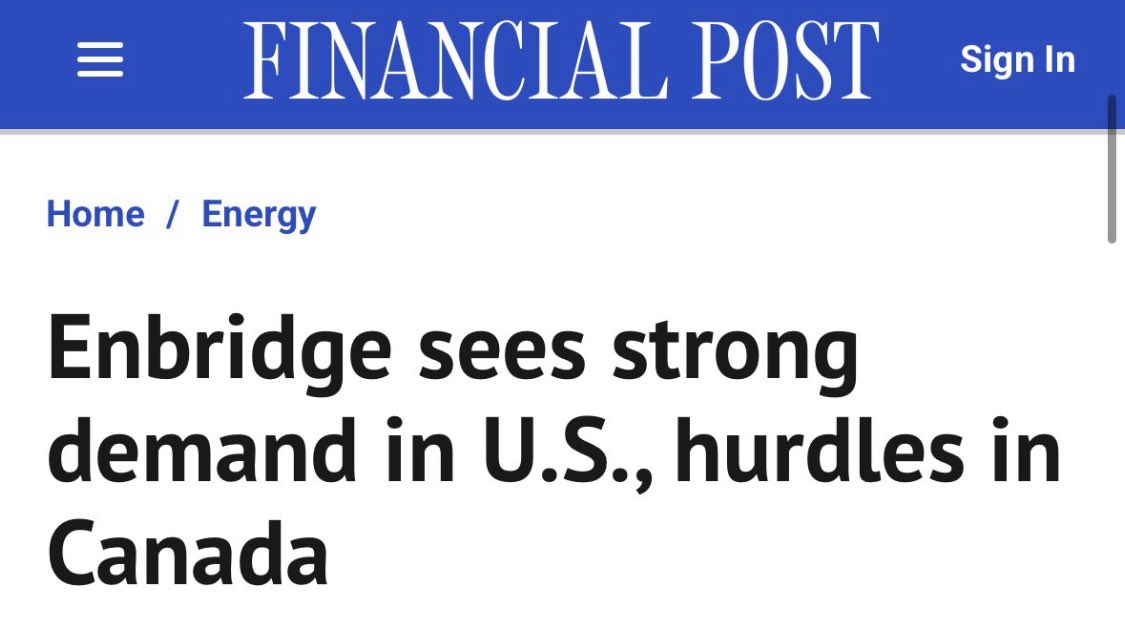 Let me get this straight…

We have the 3rd largest oil reserves on Earth.
The U.S. wants our oil.
And Enbridge just said “we’re out” because Canada is hostile to energy.
We could’ve been rich.
Instead, we got Liberals.