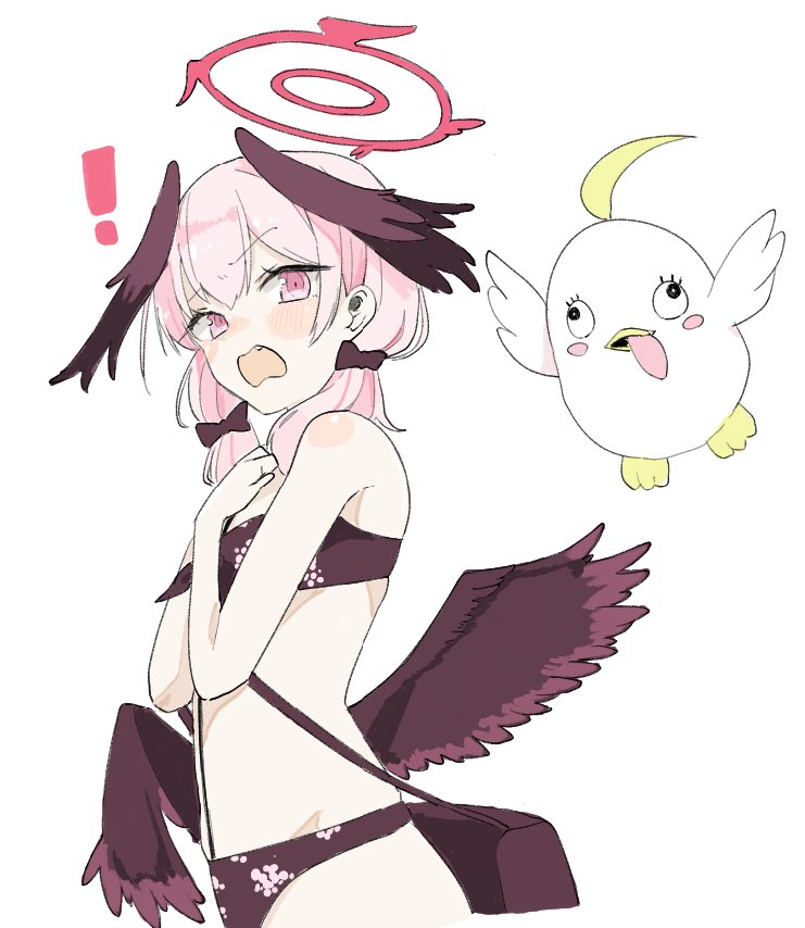下江コハル(ブルアカ) ,コハル(ブルアカ)(水着) 「絵チャまたして コハル描いてた」|湯猫子@おま妹1巻発売中のイラスト