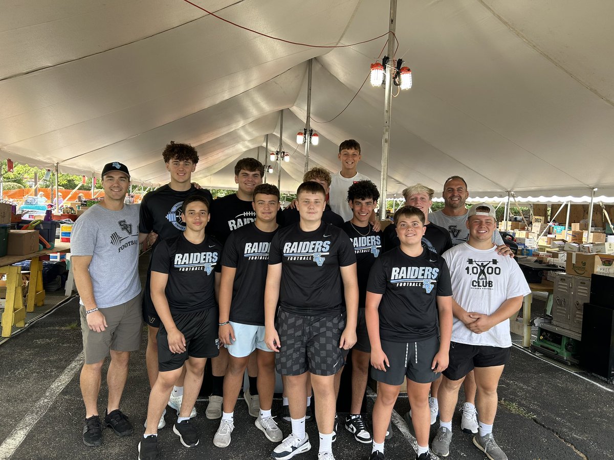 Don Barclay (@barclay_64) on Twitter photo Always nice to see <a href="/SVRaiderFB/">SenecaValleyFB</a> players give back to the community.
-Boys donated their time helping St. Ferdinand’s set up their White Elephant event & at Cranberry highlands Golf course for the Cranberry Cup event!
#Holdtherope #onefamily #schoolpride Always nice to see <a href="/SVRaiderFB/">SenecaValleyFB</a> players give back to the community.
-Boys donated their time helping St. Ferdinand’s set up their White Elephant event & at Cranberry highlands Golf course for the Cranberry Cup event!
#Holdtherope #onefamily #schoolpride