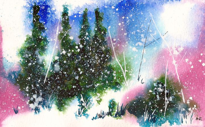 Art of the Day: "Holiday Card 3". Buy at: ArtPal.com/nelsonmakesart…